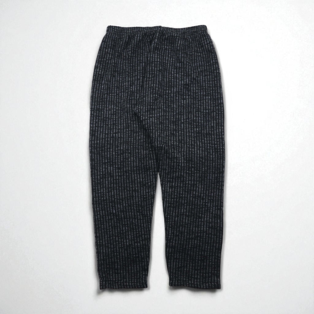 90s France Vintage Easy Wide Pants フランス製 ワイド イージーパンツ L ストライプ ストレッチ テーパード