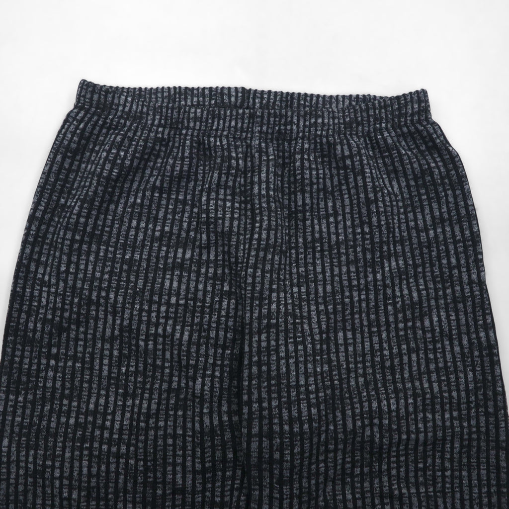 90s France Vintage Easy Wide Pants フランス製 ワイド イージーパンツ L ストライプ ストレッチ テーパード