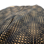 FENDI Made in Italy Zucca Monogram Skirt L Black Cotton All-over Geometric Pattern