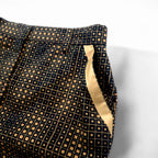 FENDI Made in Italy Zucca Monogram Skirt L Black Cotton All-over Geometric Pattern