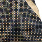 FENDI Made in Italy Zucca Monogram Skirt L Black Cotton All-over Geometric Pattern