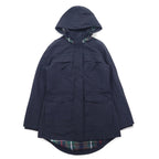 日本然リトテ-古着オンライン-PENDLETON マウンテンパーカー S ブラック ポリエステル ダブルジップ 裏地チェック フード収納式-PENDLETON Mountain Hoodie S Black Polyester Double Zip Lining Checked Hoodie Retractable