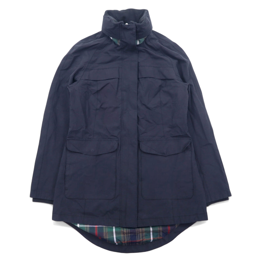 PENDLETON Mountain Parka S Black Polyester Double Zip Check Lining Retractable Hood
