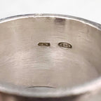 GUCCI Italian Made Vintage Wide Silever Ring, Silver925