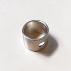 GUCCI Italian Made Vintage Wide Silever Ring, Silver925