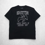 LED ZEPPELIN Led Zeppelin Rock Band T-Shirt XL Black Cotton UNITED STATES OF AMERICA 1977