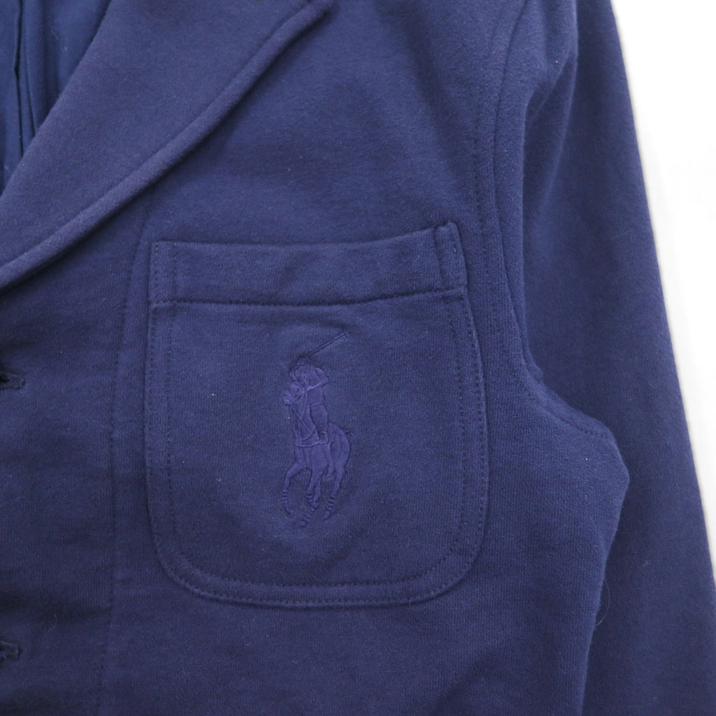 Polo Ralph Lauren 90年代 3B テーラードジャケット ブレザー L ネイビー コットン ポニー刺繍