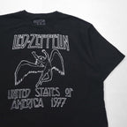 LED ZEPPELIN Led Zeppelin Rock Band T-Shirt XL Black Cotton UNITED STATES OF AMERICA 1977