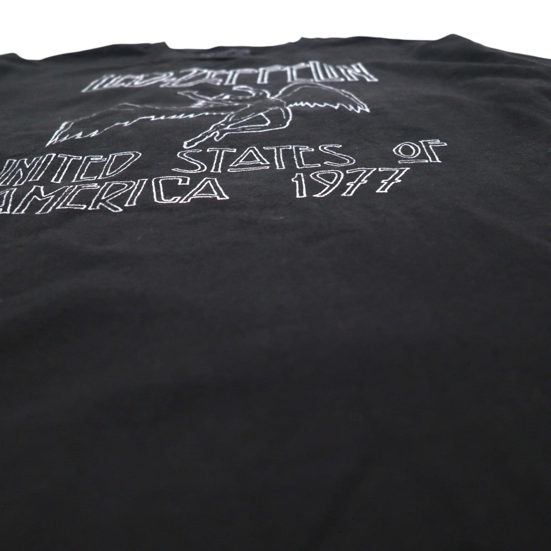 LED ZEPPELIN Led Zeppelin Rock Band T-Shirt XL Black Cotton UNITED STATES OF AMERICA 1977