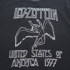 LED ZEPPELIN Led Zeppelin Rock Band T-Shirt XL Black Cotton UNITED STATES OF AMERICA 1977