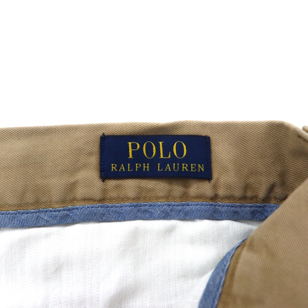 POLO RALPH LAUREN Polo Chino Classic Fit Chino Shorts Size 34 Beige Cotton