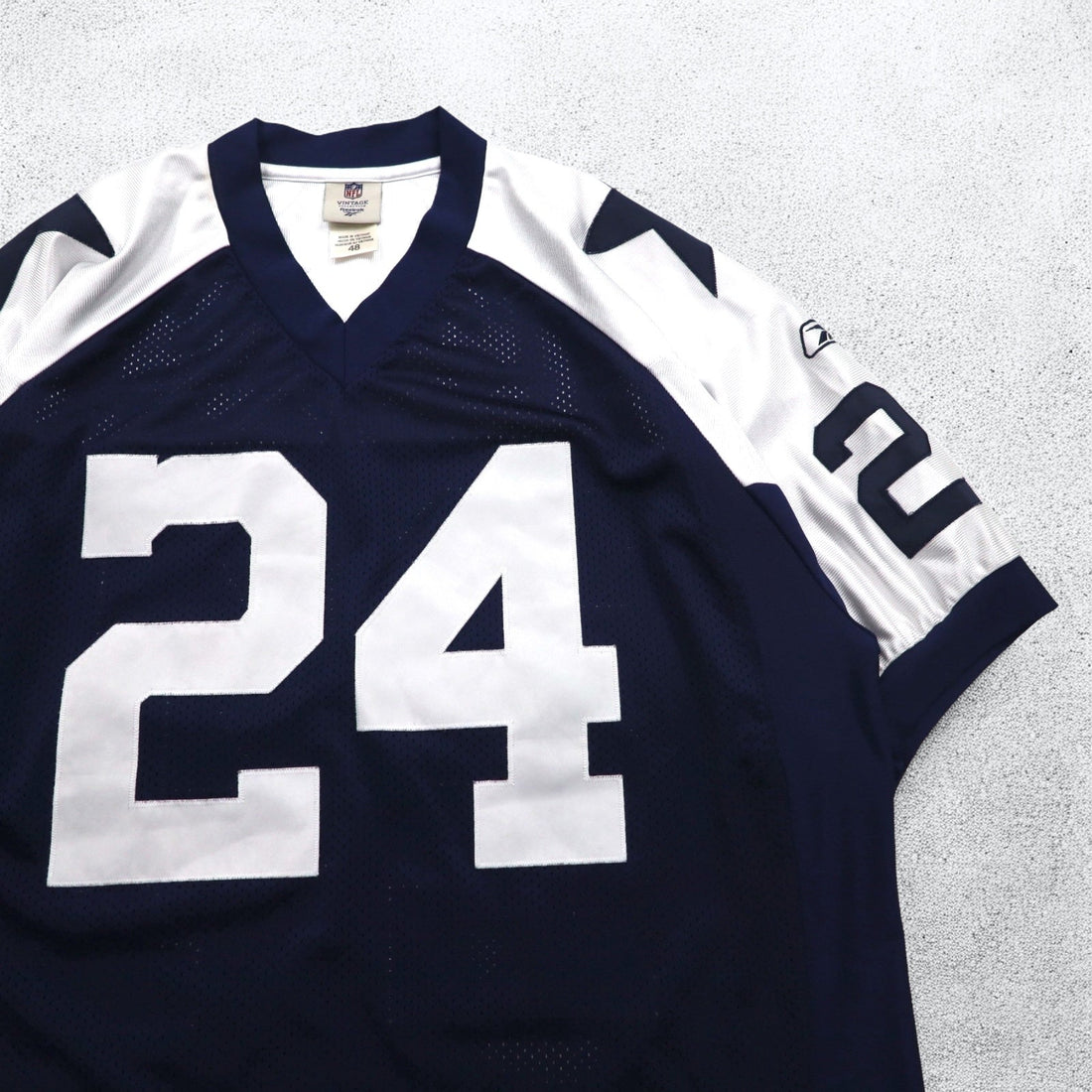 Reebok NFL VINTAGE COLLECTION Game Shirt XL Navy Numbering DALLAS COWBOYS