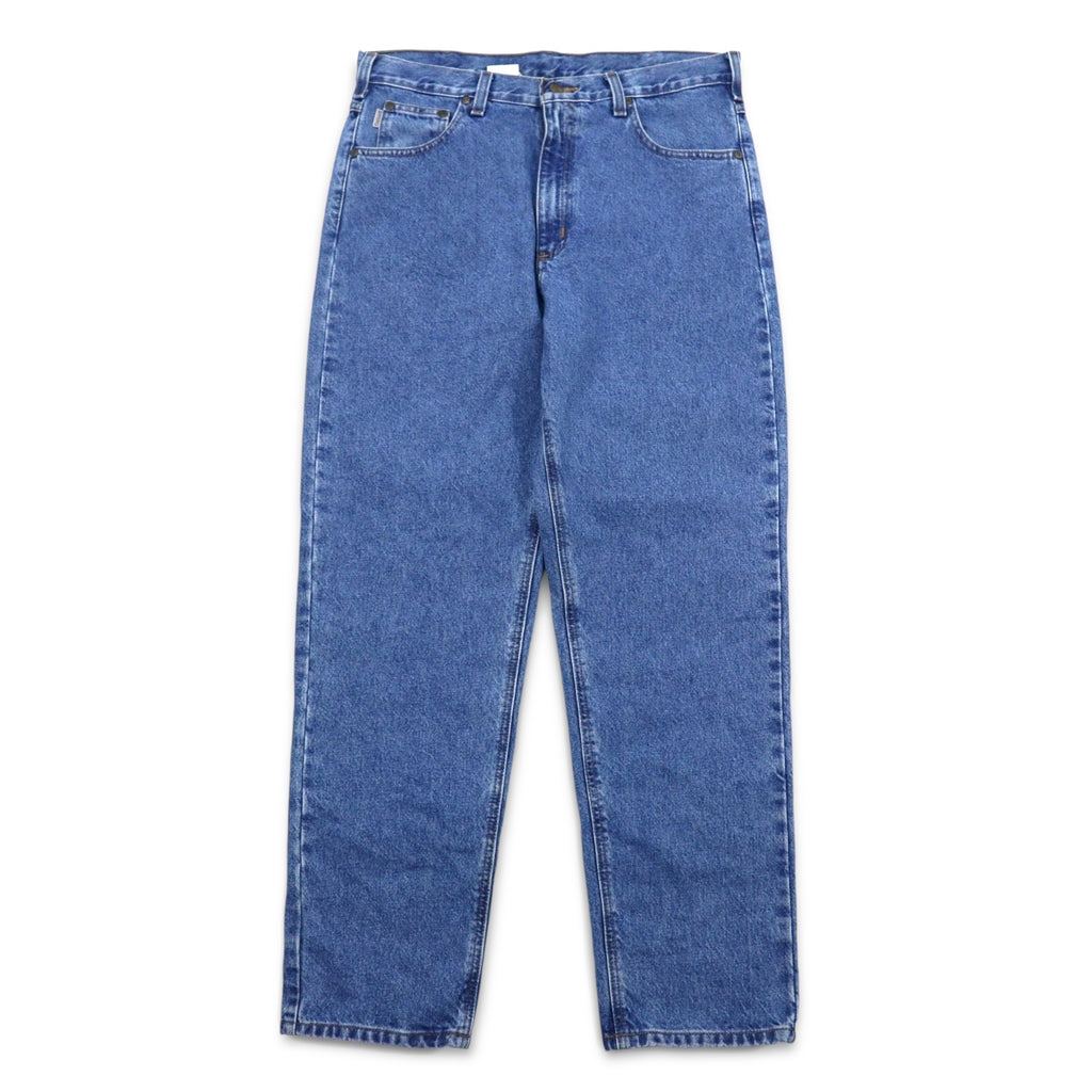 Carhartt Relaxed Fit Baggy Tapered Denim Pants L Indigo Blue RELAXED FIT B13 STW Made in Mexico