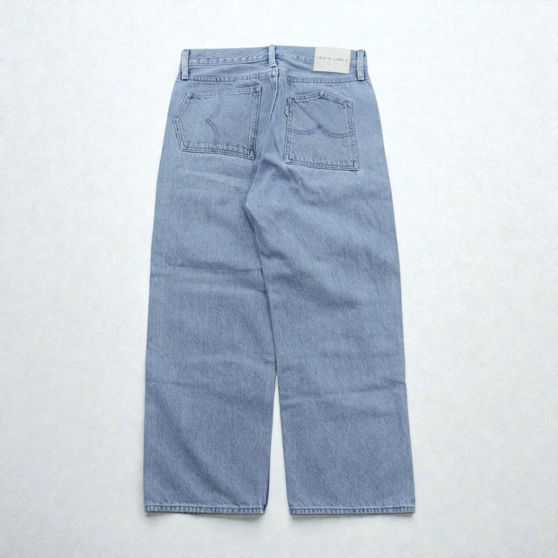 Levi's LINE8 ルーズフィット ワイド デニムパンツ ジーンズ S ライト ブルー インディゴ 57691-0000