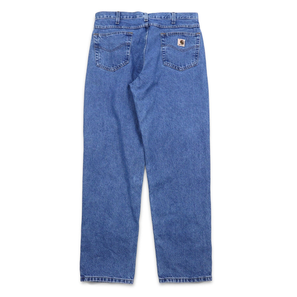 Carhartt Relaxed Fit Baggy Tapered Denim Pants L Indigo Blue RELAXED FIT B13 STW Made in Mexico