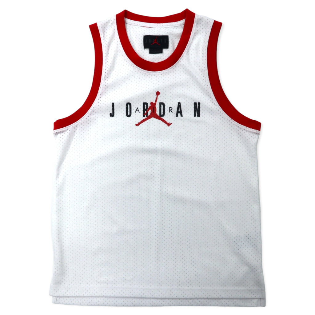 日本然リトテ-古着オンライン-JORDAN BRAND ( NIKE ) ゲームシャツ タンクトップ S ホワイト ポリエステル メッシュ ジャンプマン ロゴプリント AS M J JM SPRT DNA TANK CJ6152-100-JORDAN BRAND (NIKE) Game Shirt Tank Top S White Polyester Mesh Jump Man Logo Print AS M JM SPRT DNA Tank CJ6152-100