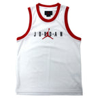 日本然リトテ-古着オンライン-JORDAN BRAND ( NIKE ) ゲームシャツ タンクトップ S ホワイト ポリエステル メッシュ ジャンプマン ロゴプリント AS M J JM SPRT DNA TANK CJ6152-100-JORDAN BRAND (NIKE) Game Shirt Tank Top S White Polyester Mesh Jump Man Logo Print AS M JM SPRT DNA Tank CJ6152-100