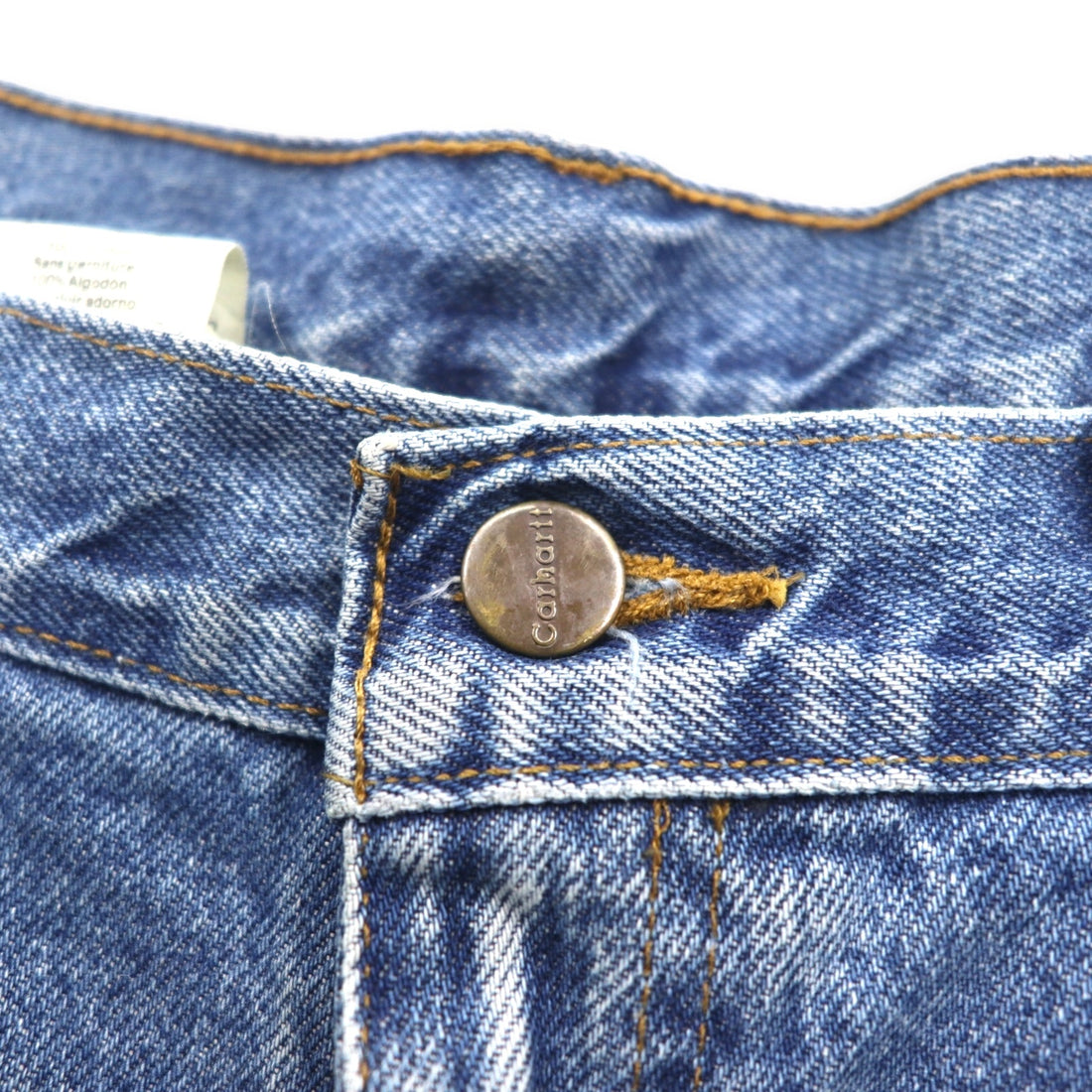 Carhartt Relaxed Fit Baggy Tapered Denim Pants L Indigo Blue RELAXED FIT B13 STW Made in Mexico