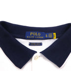 POLO RALPH LAUREN Ribline Polo Shirt XL White Cotton Pique Small Pony Embroidery