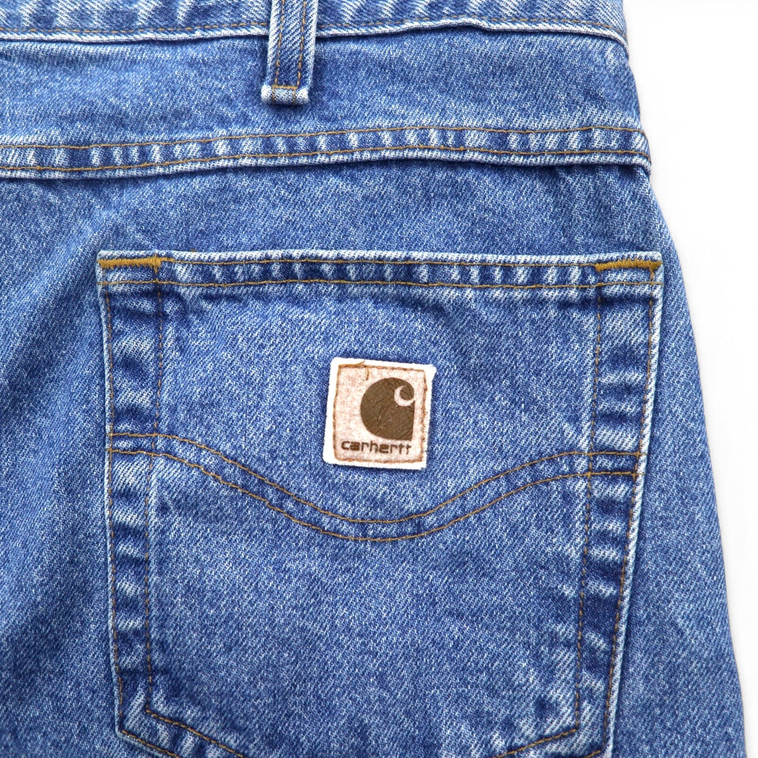 Carhartt Relaxed Fit Baggy Tapered Denim Pants L Indigo Blue RELAXED FIT B13 STW Made in Mexico