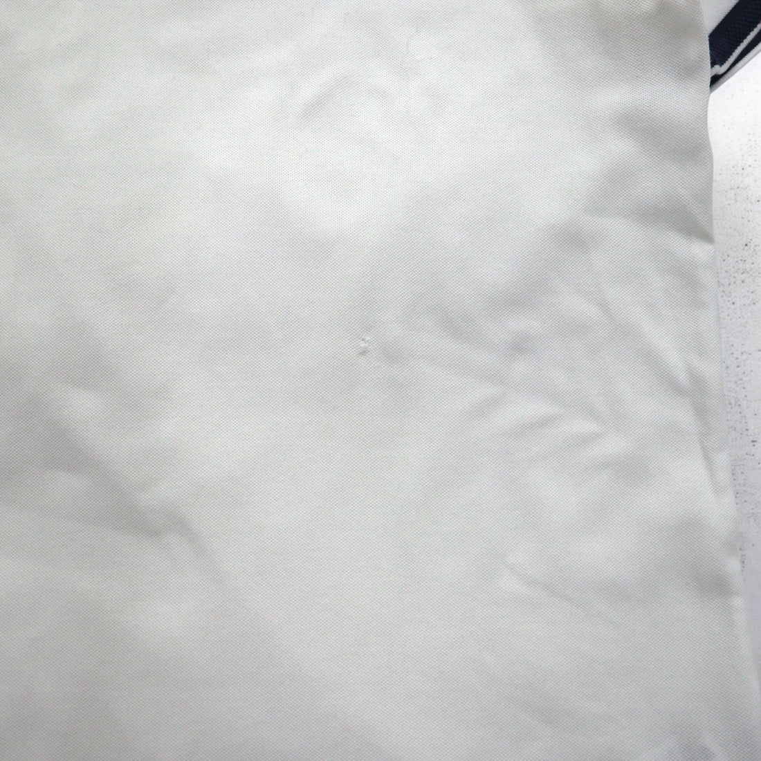 POLO RALPH LAUREN Ribline Polo Shirt XL White Cotton Pique Small Pony Embroidery