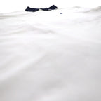 POLO RALPH LAUREN Ribline Polo Shirt XL White Cotton Pique Small Pony Embroidery