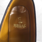 REGAL Plain Toe Dress Shoes 26cm Embossed Goodyear Welt Construction Wingtip 2509 Made in Japan