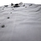 HARLEY DAVIDSON Short Sleeve Work Shirt XL Grey Cotton Back Logo Embroidered