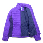 COLUMBIA Down Jacket, Filled, XL, Purple, Nylon, Quilted, POWDER PILLOW HYBRID JACKET WL5341