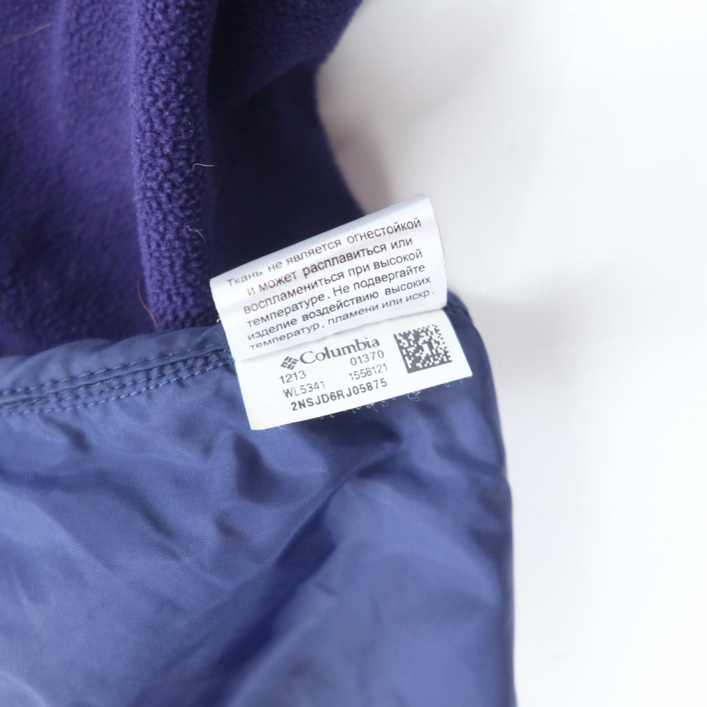 COLUMBIA Down Jacket, Filled, XL, Purple, Nylon, Quilted, POWDER PILLOW HYBRID JACKET WL5341
