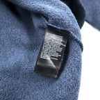 THE NORTH FACE Half Zip Fleece Jacket S Navy Polyester Logo Embroidery