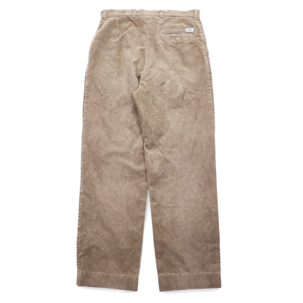 LEVI'S Made in England 90s Euro Tuck Wide Corduroy Pants Size 33 Beige Cotton PANT FAMILY 299 3484 4584