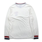 POLO RALPH LAUREN rib line thermal long sleeve T-shirt long TL white tricolor USA POLO stars and stripes