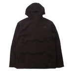 THE NORTH FACE エイペックス ソフトシェルジャケット フーディー M ブラウン ポリエステル フリースライナー ロゴ刺繍 TNF APEX