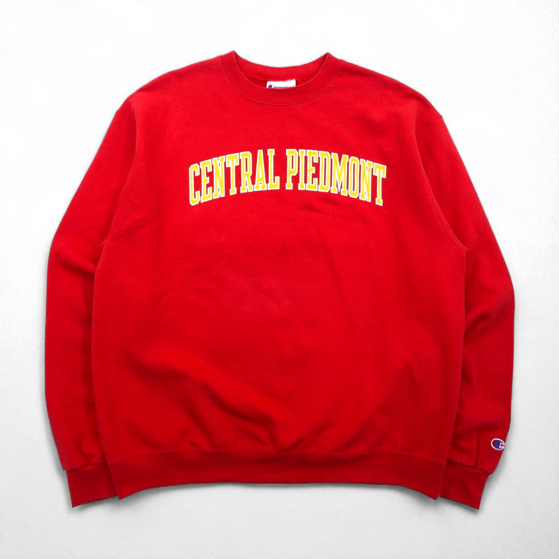 Champion College Print Sweatshirt, XL, Red, CENTRAL PIEDEMONT