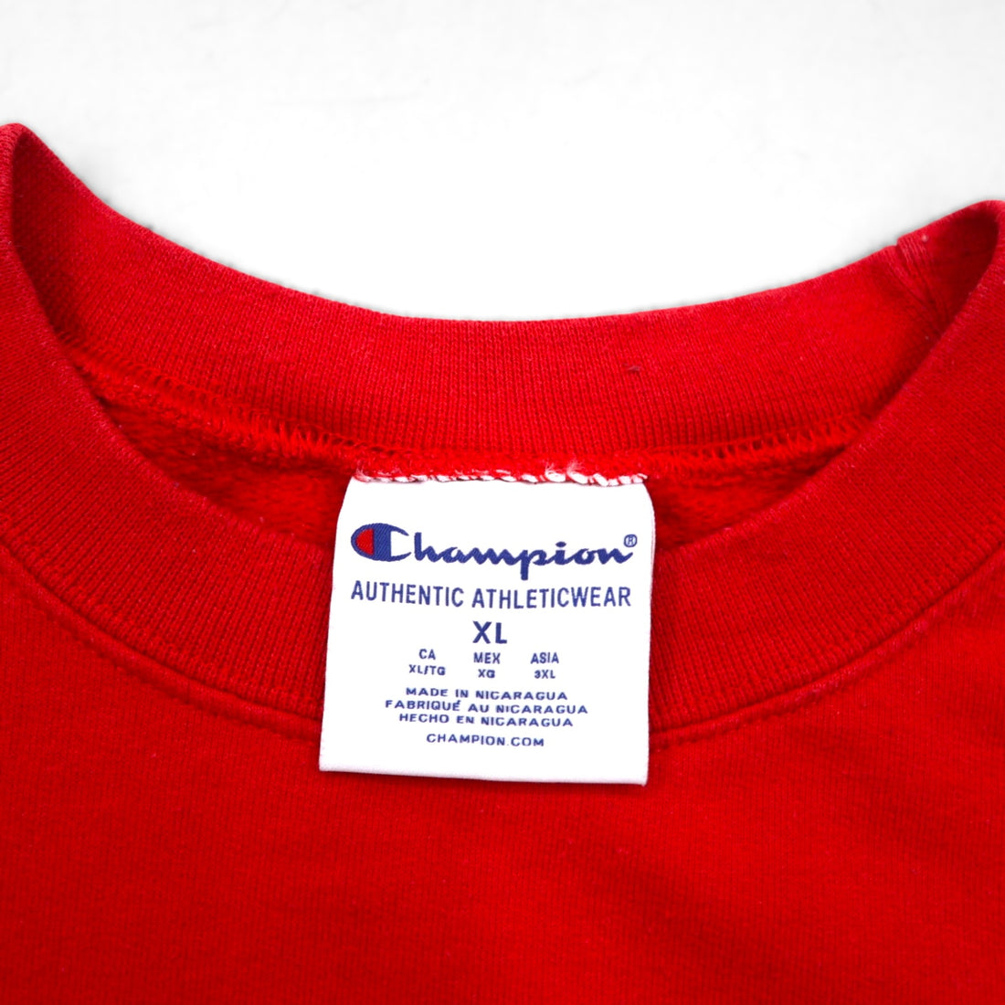 Champion College Print Sweatshirt, XL, Red, CENTRAL PIEDEMONT