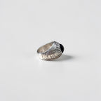 Vintage Silver College Ring 1984 Black Stone  College of Daido