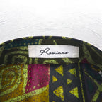 Vintage 90s Japan Made Native Shirt Roman Rominas 90s Retro All-over Print Poly Shirt M Multicolor Native Made in Japan Unused
