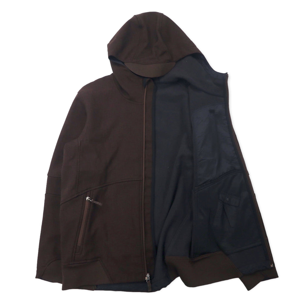 THE NORTH FACE エイペックス ソフトシェルジャケット フーディー M ブラウン ポリエステル フリースライナー ロゴ刺繍 TNF APEX