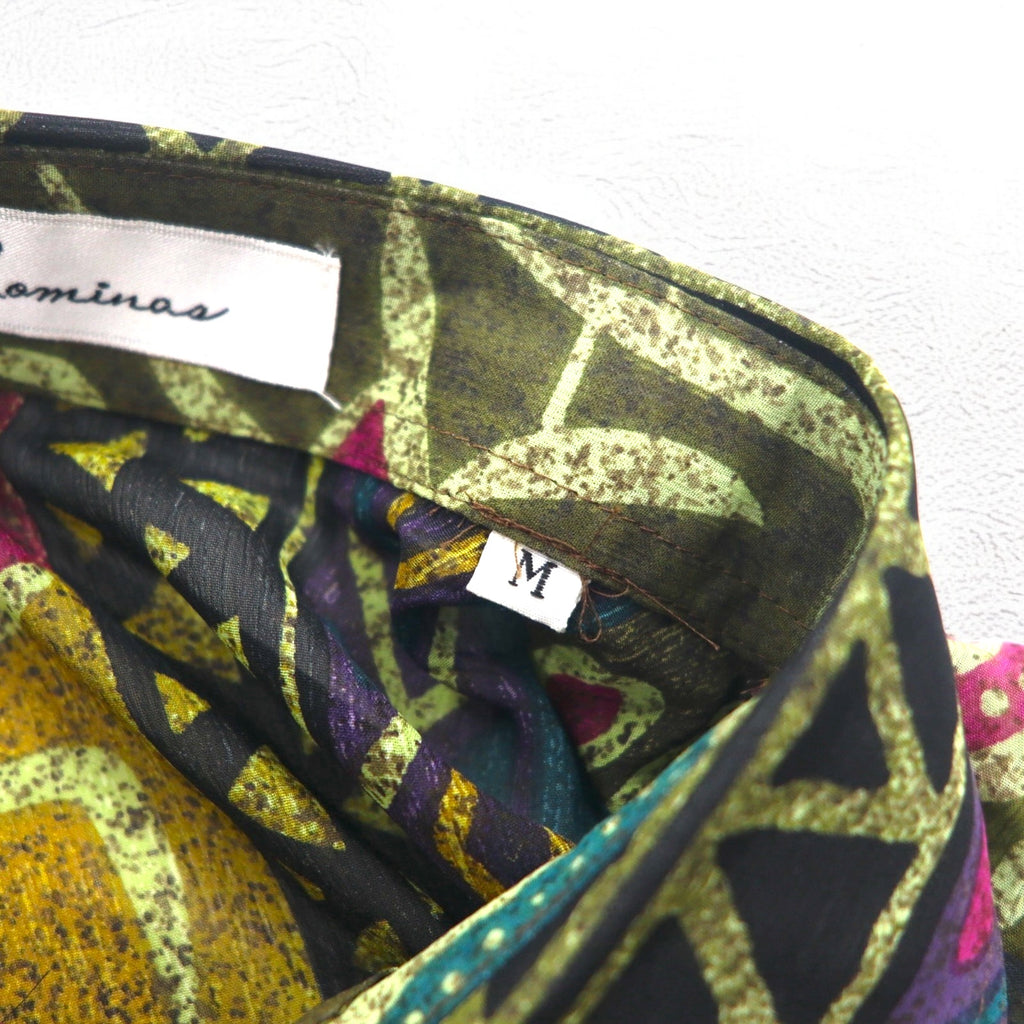 Vintage 90s Japan Made Native Shirt Roman Rominas 90s Retro All-over Print Poly Shirt M Multicolor Native Made in Japan Unused