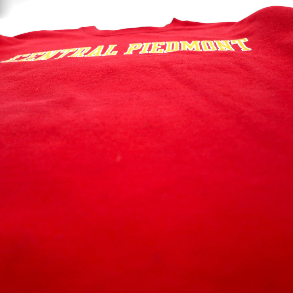 Champion College Print Sweatshirt, XL, Red, CENTRAL PIEDEMONT