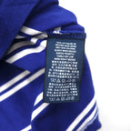Polo by Ralph Lauren 90年代 ボーダー ポロシャツ M ブルー コットン 鹿の子 スモールポニー刺繍