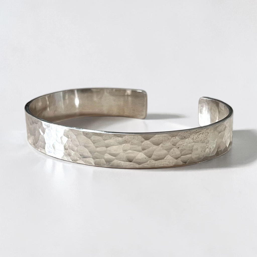 Vintage Silver Bangle ハンマーワーク 槌目 シルバーバングル カフ ブレスレット SILVER 刻印