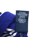 Polo by Ralph Lauren 90年代 ボーダー ポロシャツ M ブルー コットン 鹿の子 スモールポニー刺繍