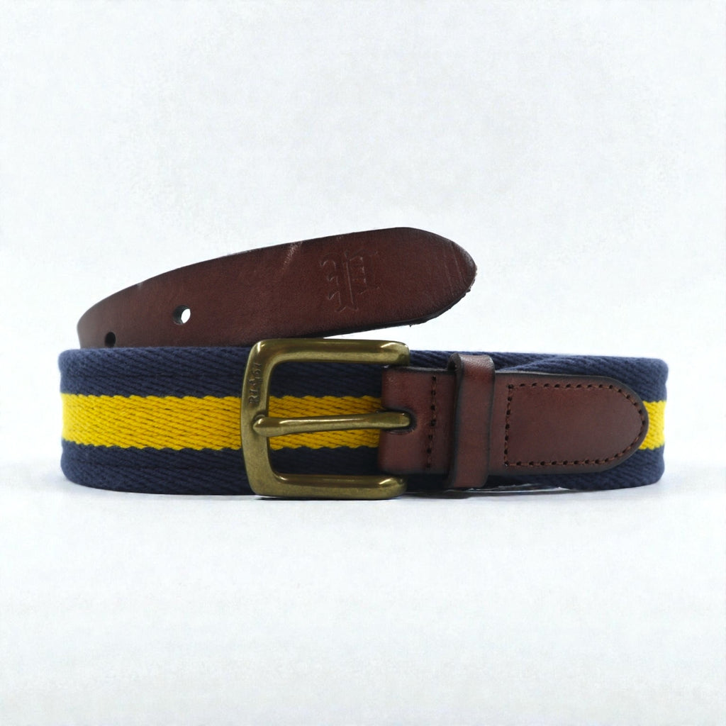 Polo Ralph Lauren  ウェブ ベルト ネイビー キャンバス ゴールド 真鍮 バックル
