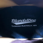 Blundstone Suede Leather Side Gore Boots Booties 23.5cm Navy 000995