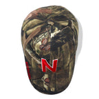 RUSSEL ATHLETIC REAL TREE CAMO 6 PANEL CAP ONE ADJUSTABLE KHAKI COTTON COLLEGE NEBRASKA