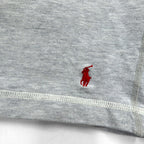 Polo Ralph Lauren 90年代 ライトウェイト 前V ラグラン スウェット トレーナー L グレー スモールポニー刺繡