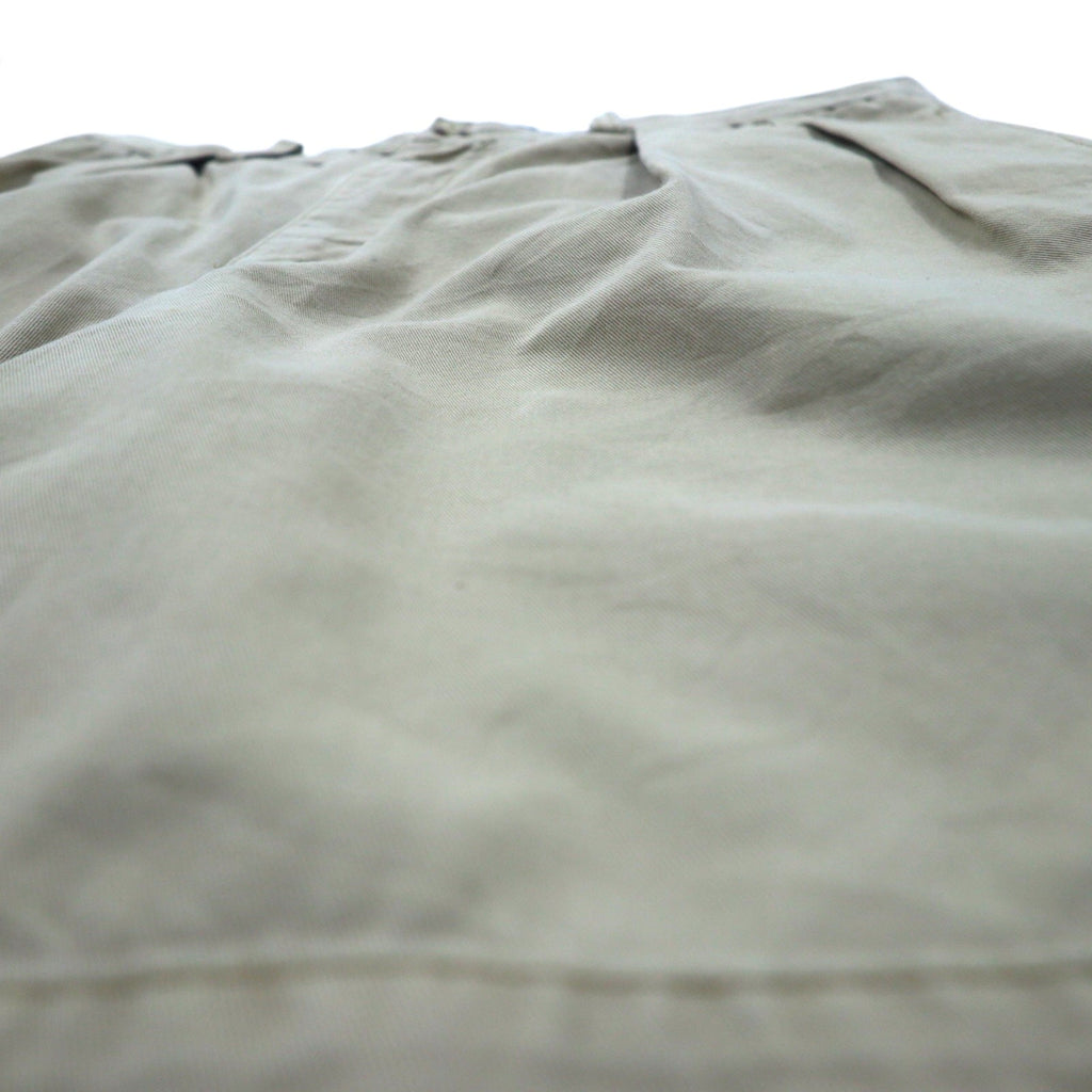 Polo by Ralph Lauren 90s Polo Chino TYLER SHORT 2-pleat shorts, half pants, M, beige, cotton