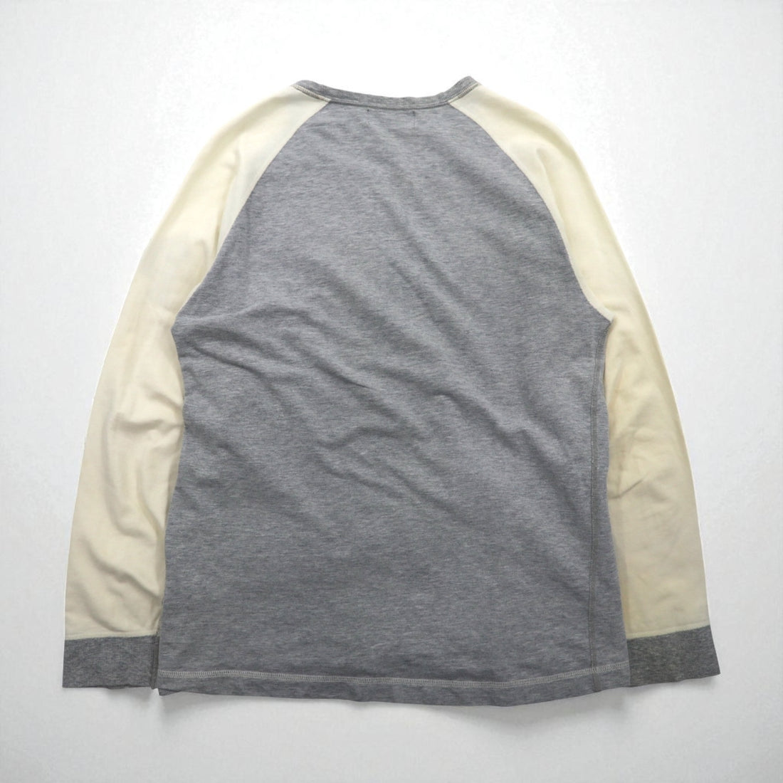 Polo Ralph Lauren 90年代 ライトウェイト 前V ラグラン スウェット トレーナー L グレー スモールポニー刺繡